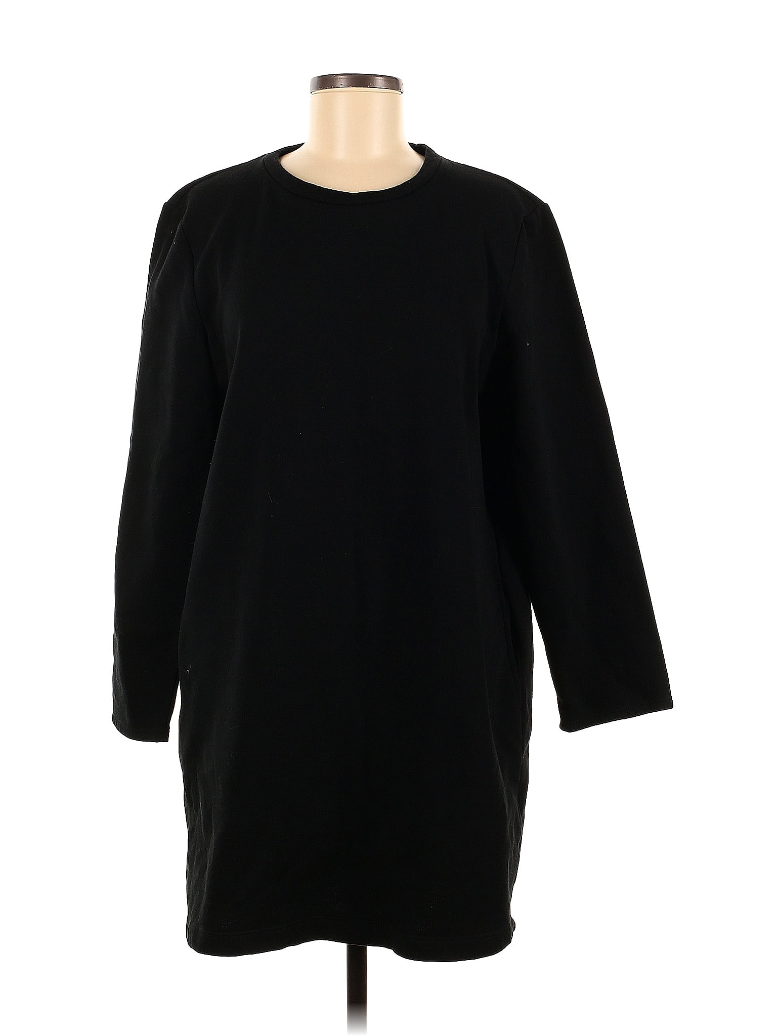 Zara Solid Black Casual Dress Size M 49 Off Thredup