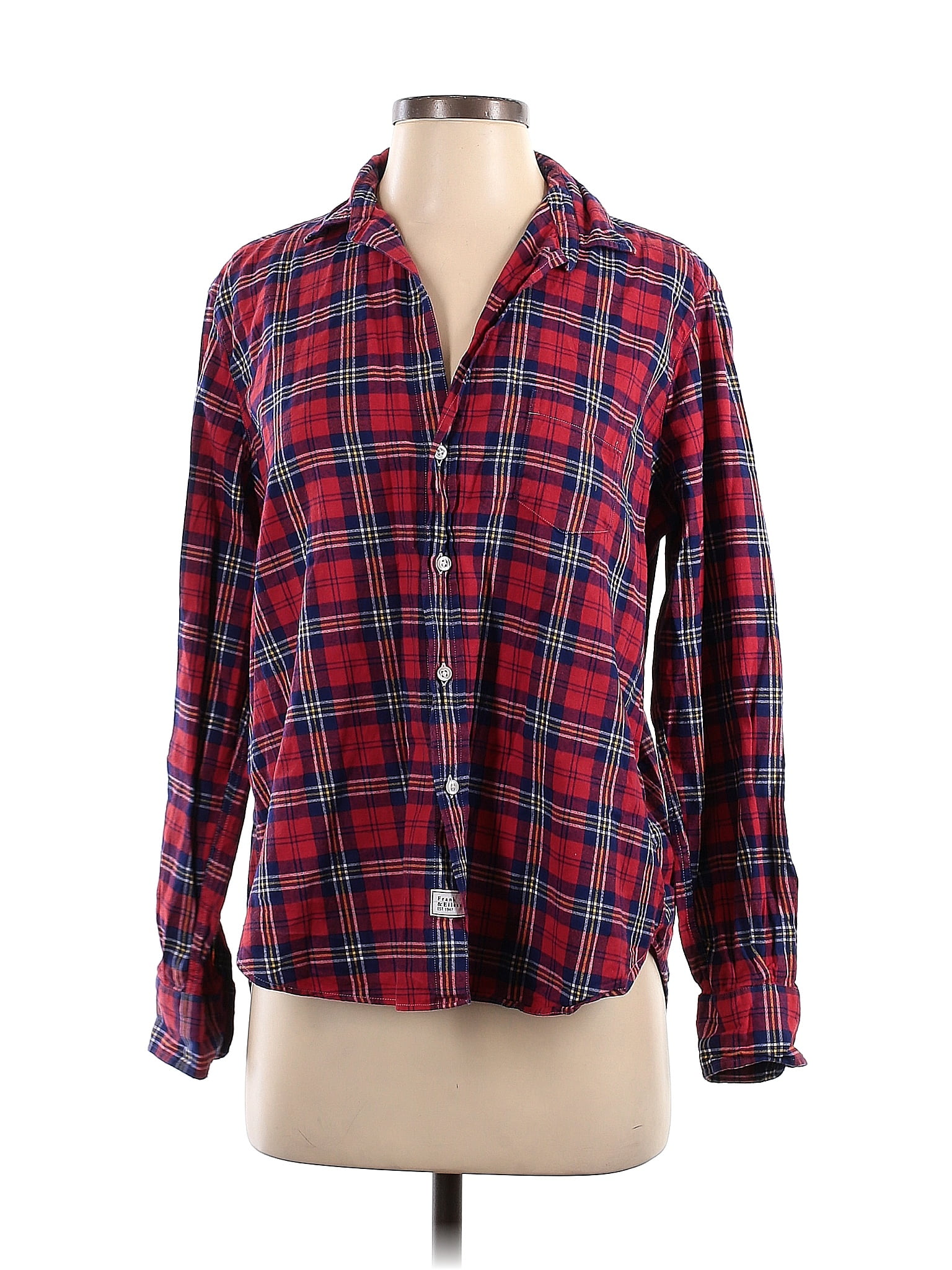 Eileen Button-Up Shirt - Red Plaid main image 1