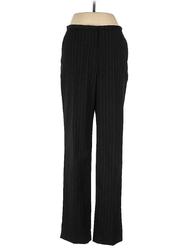 H&M Chevron-herringbone Black Casual Pants Size 8 - photo 1