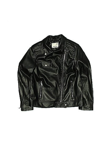 Zara youth leather clearance jacket