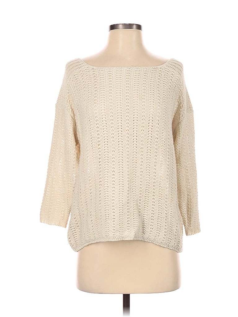 Ann Taylor 100% Acrylic Ivory Pullover Sweater Size S - 74% off | ThredUp