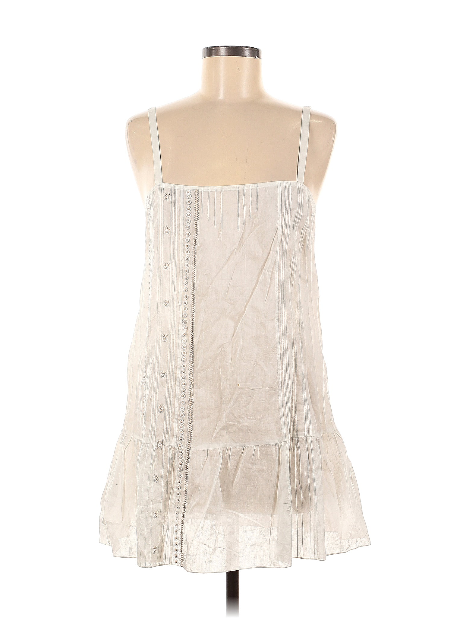 Megan Park 100% Cotton White Ivory Casual Dress Size 8 (2) - 71% off ...