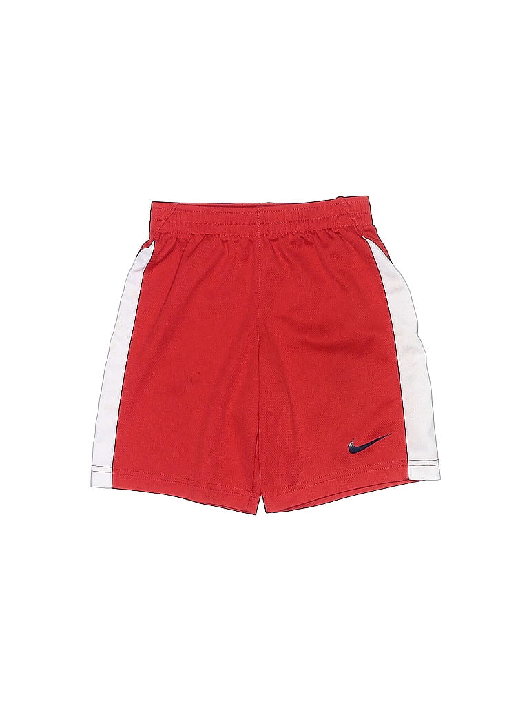 Nike Color Block Solid Red Athletic Shorts Size 6 70 off ThredUp