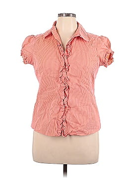 Nicole by Nicole Miller Short Sleeve Button-Down Shirt (view 1)
