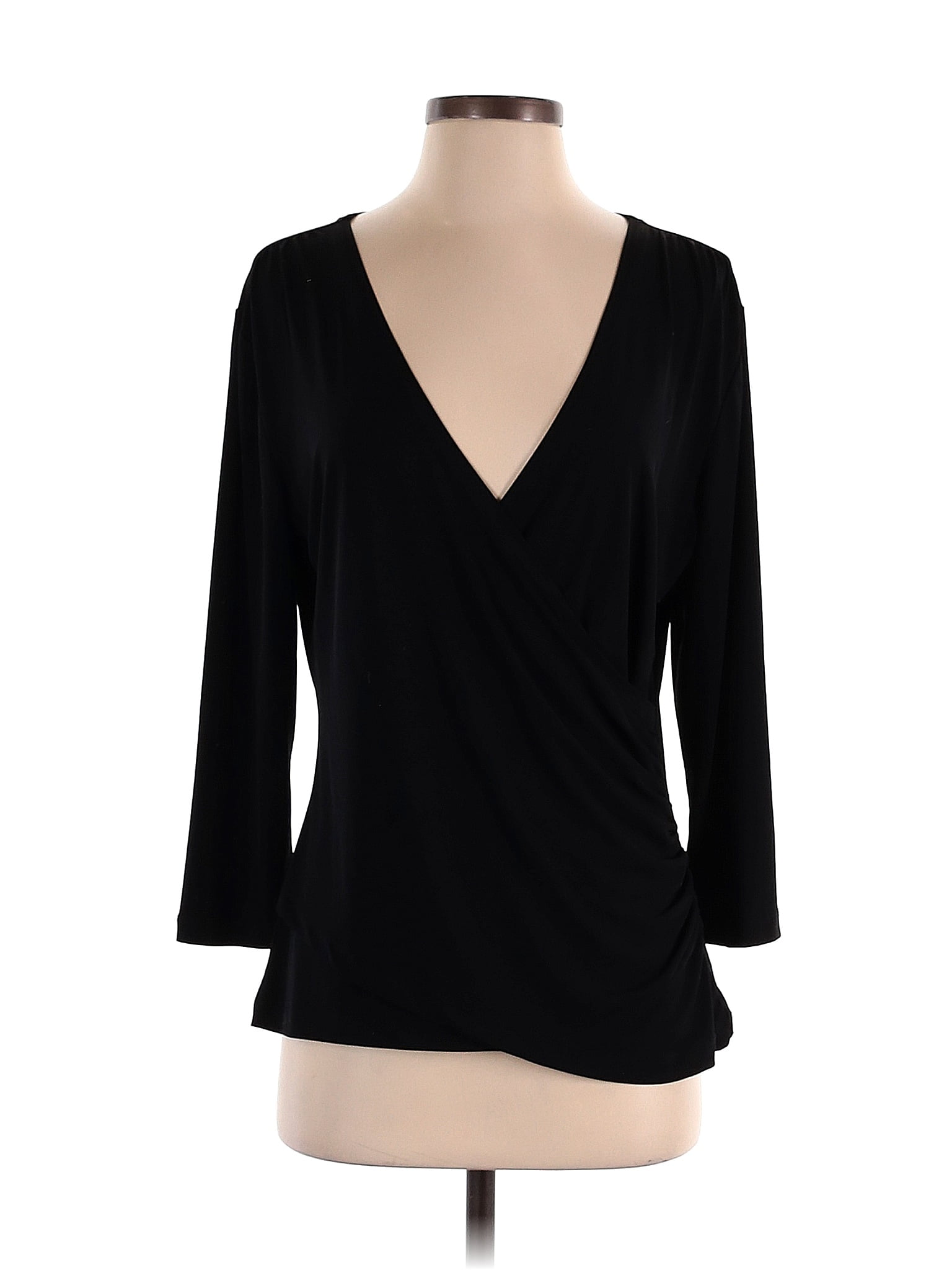 Coldwater Creek Solid Black Long Sleeve Top Size S - 75% off | ThredUp