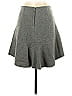 Madewell Marled Solid Chevron-herringbone Gray Casual Skirt Size 2 - photo 2
