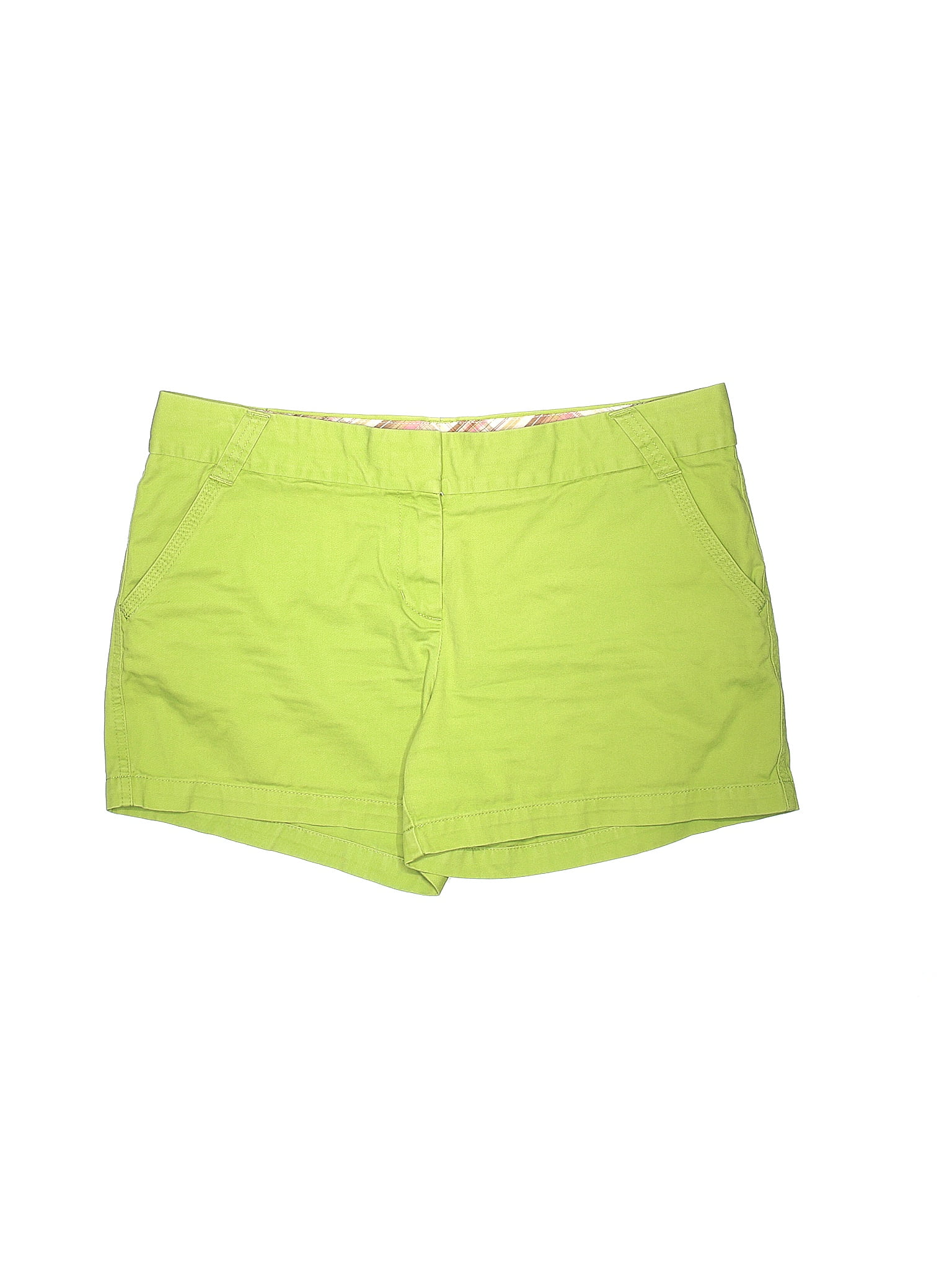 J.Crew Factory Store 100% Cotton Solid Green Khaki Shorts Size 14 - 61% ...