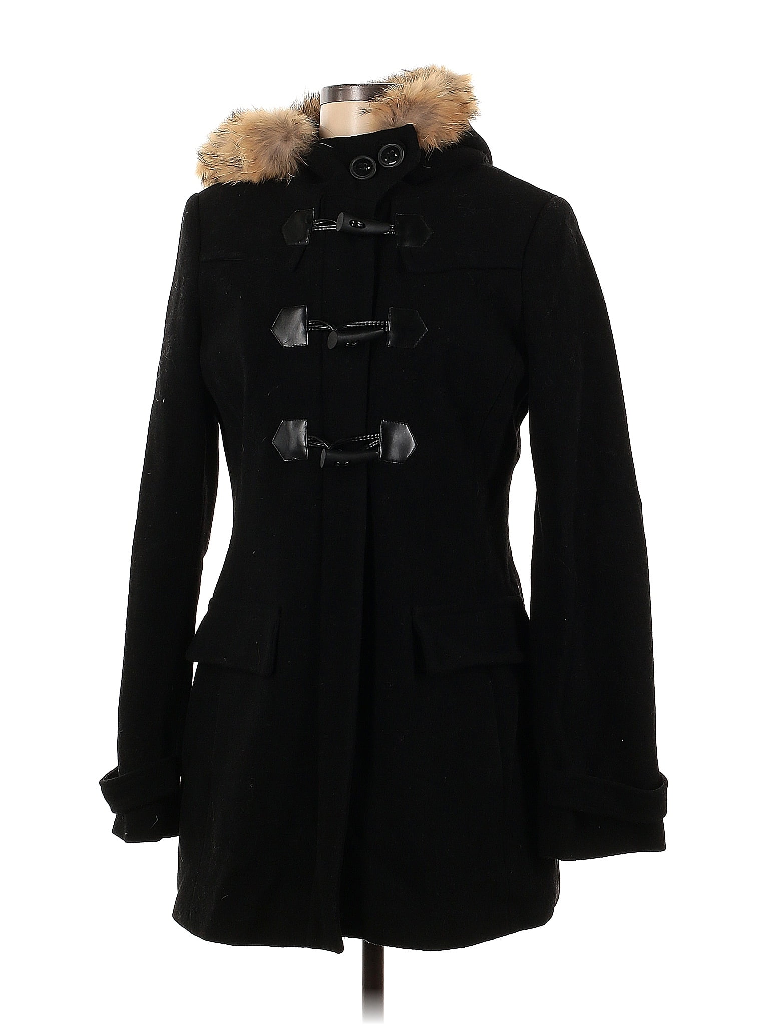 Marc New York Andrew Marc Solid Black Coat Size 6 - 69% Off 