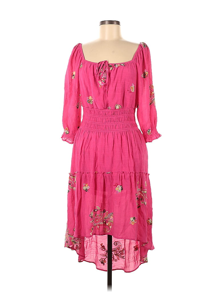 Figueroa & Flower Floral Pink Casual Dress Size M - 66% off | thredUP