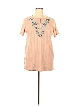 Woman Within Short Sleeve Henley (view 1)