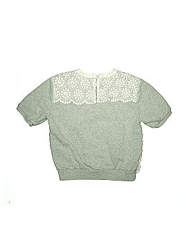 Burberry Lace Overlay Short Sleeve Sweatshirt (view 2)