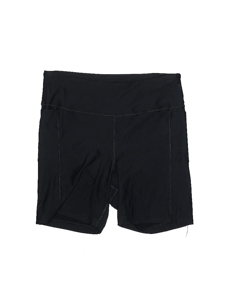 Lands' End Solid Black Shorts Size 1X (Plus) - photo 1