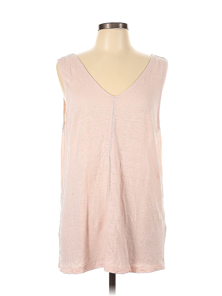 Sundance 100% Linen Pink Tank Top Size L - 73% off | thredUP