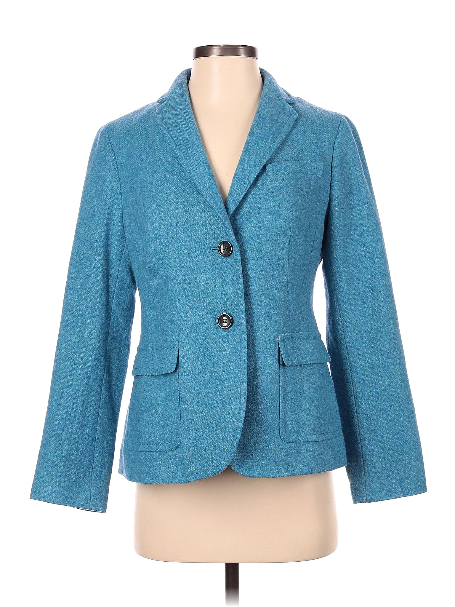 Talbots Solid Teal Blazer Size 4 74 Off Thredup 4938