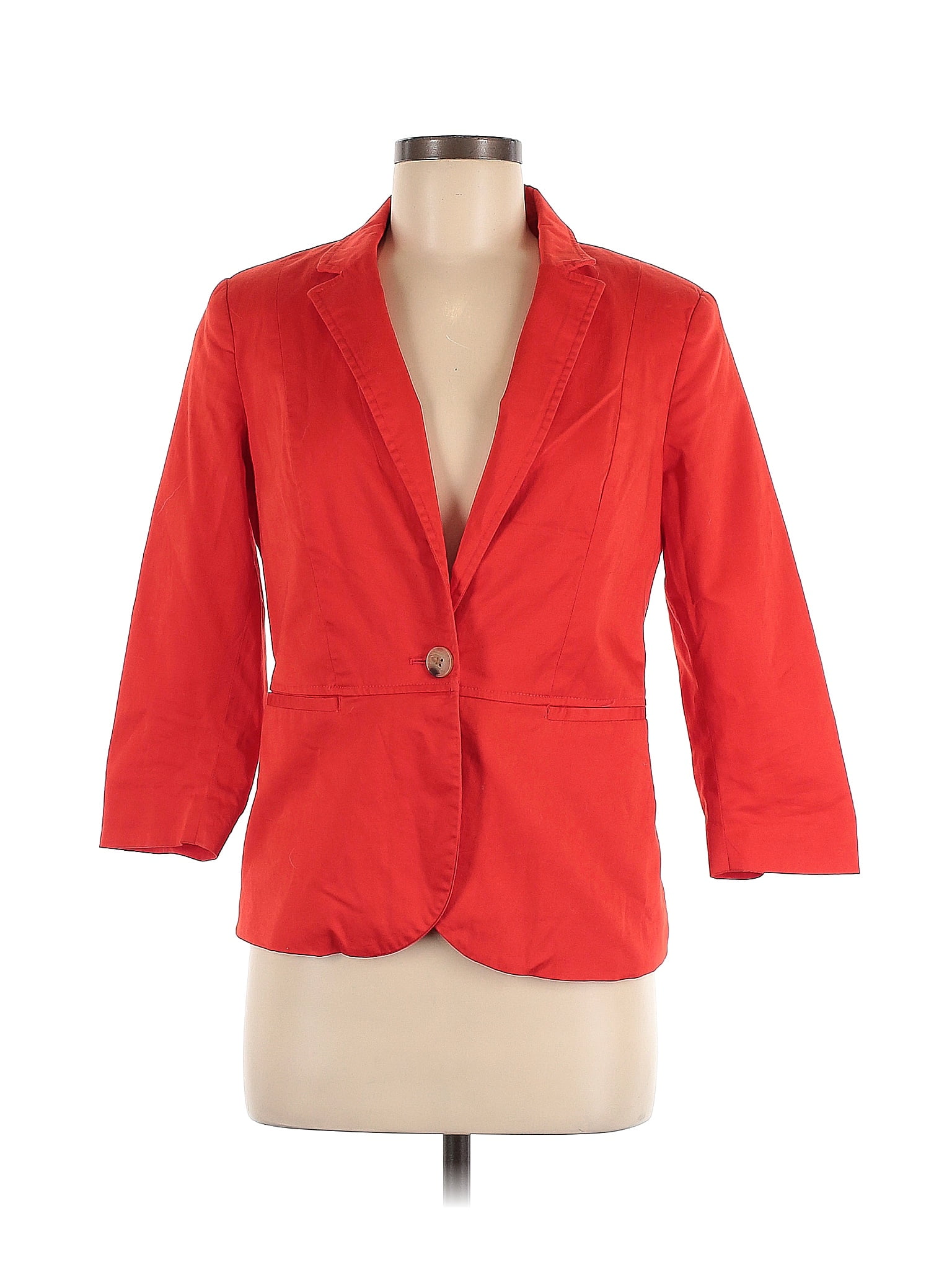 Attention Solid Orange Red Jacket Size 8 - 53% off | ThredUp