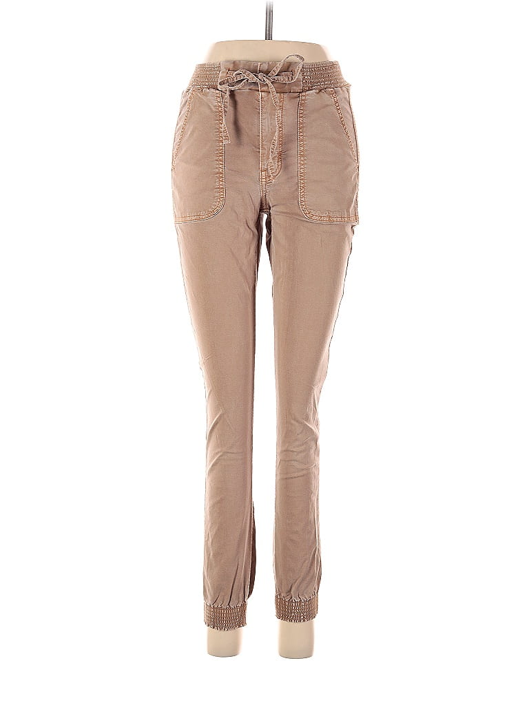 American Eagle Outfitters Solid Brown Cargo Pants Size 4 53 off