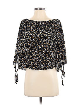 Madewell 3/4 Sleeve Silk Top (view 1)