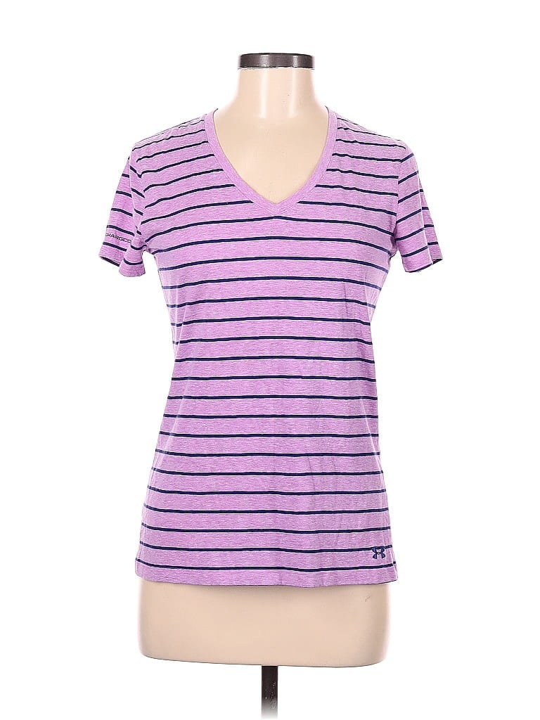 Hunter Stripes Purple Active T-Shirt Size M - photo 1