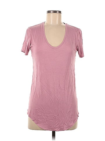 helmut lang pink and white t shirt