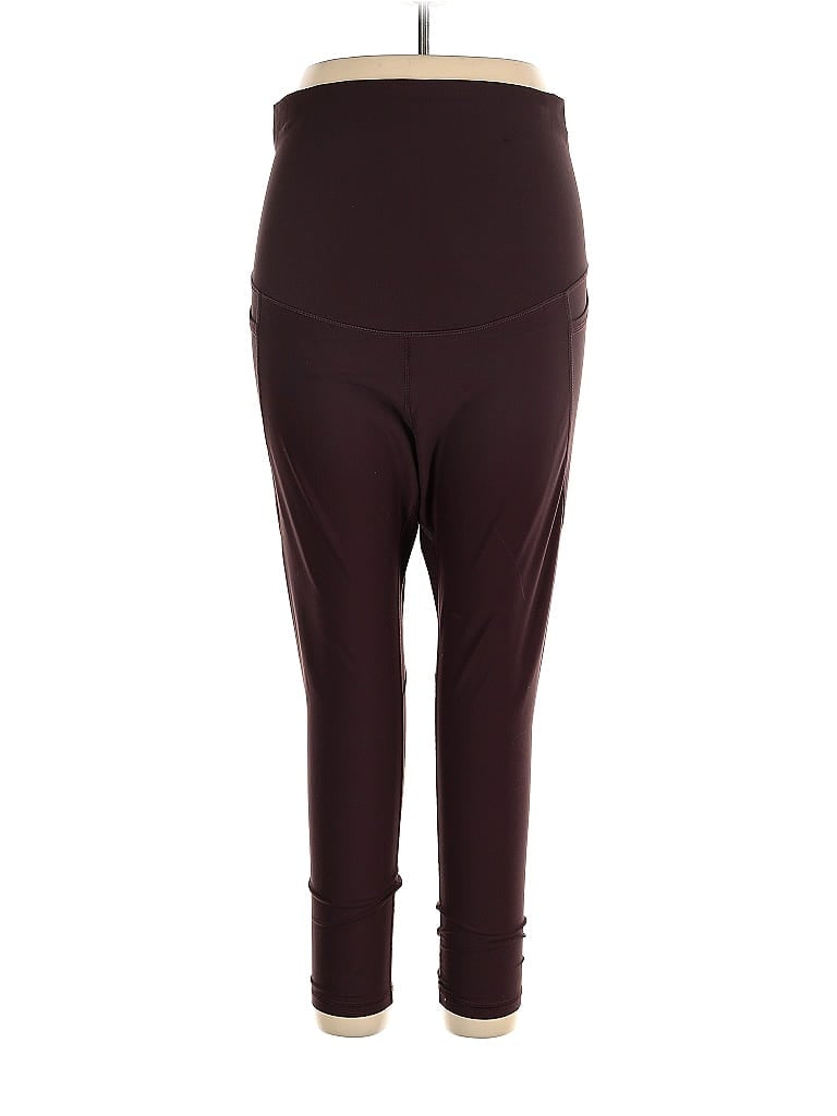 Pre-owned Active By Old Navy Active Pants In Burgundy