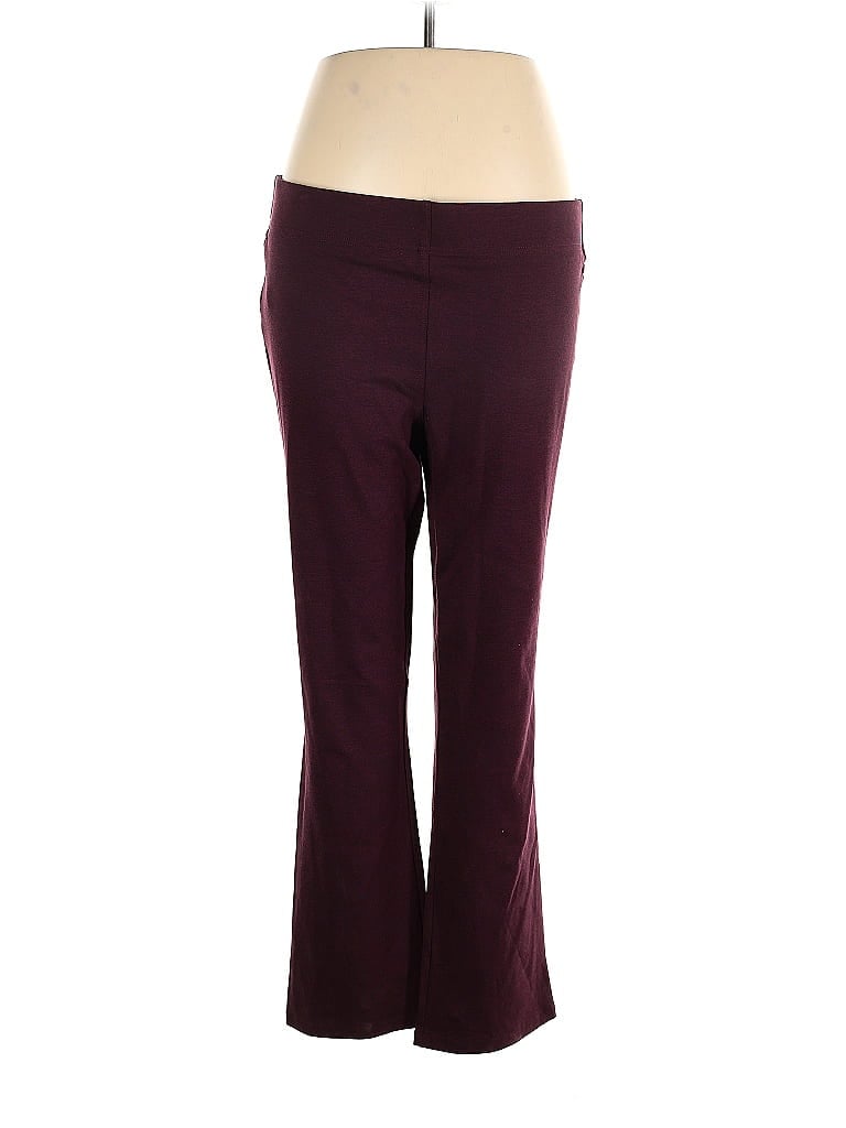 Ann Taylor LOFT Burgundy Casual Pants Size XL - photo 1