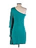 Express Solid Teal Casual Dress Size S - photo 2