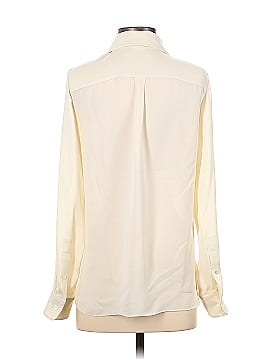 Theory Long Sleeve Silk Top (view 2)