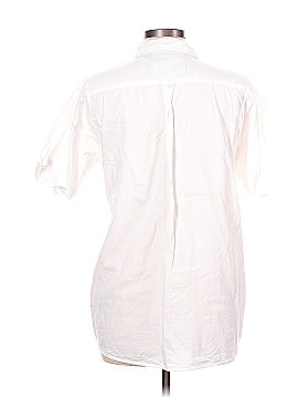 Peach Short Sleeve Button-Down Shirt (view 2)