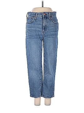 Madewell Petite Classic Straight Jeans in Peralta Wash (view 1)