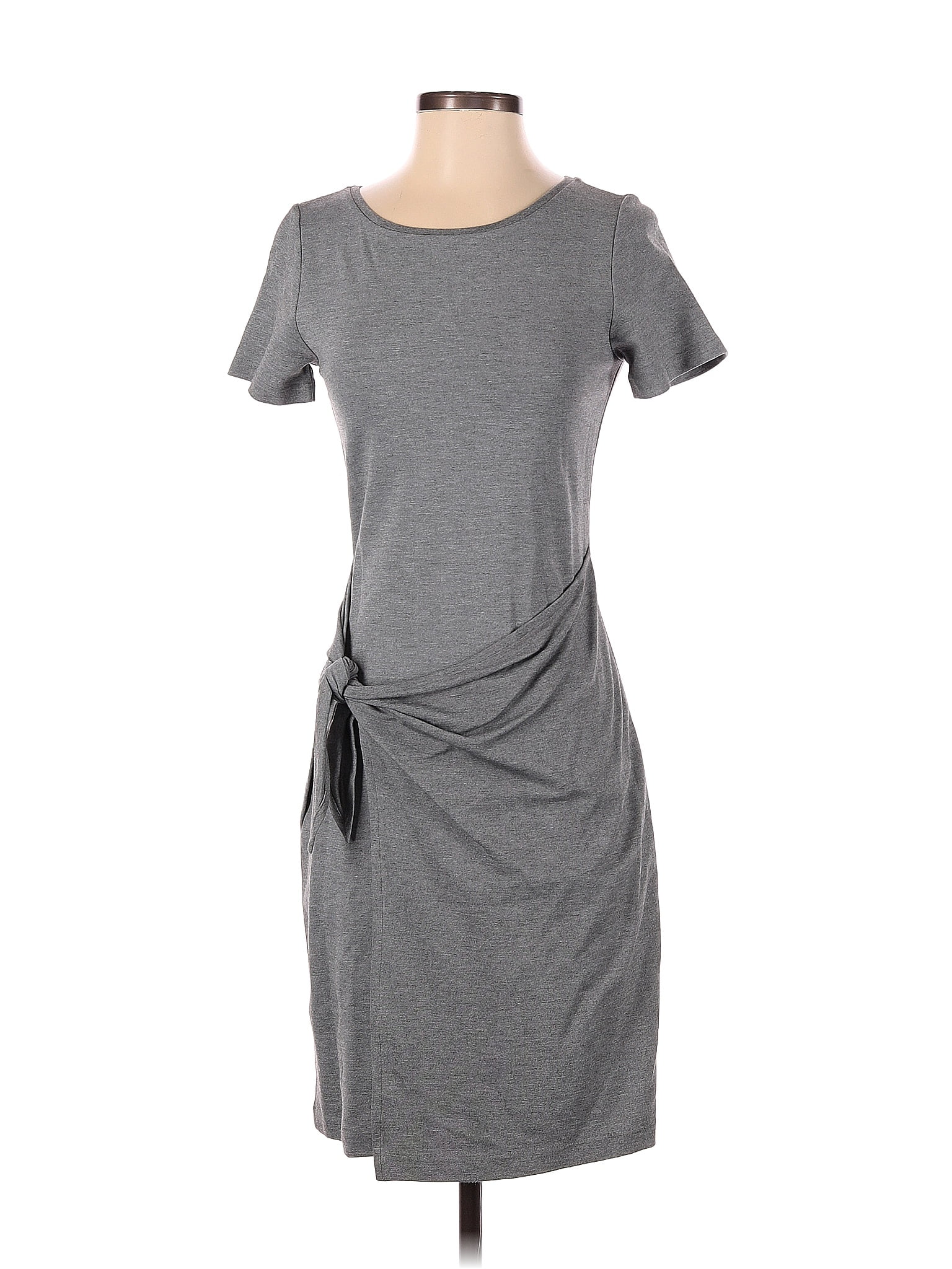 Club Monaco Solid Gray Casual Dress Size Xs 80 Off Thredup