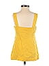 Diane von Furstenberg 100% Silk Yellow Sleeveless Blouse Size 0 - photo 2