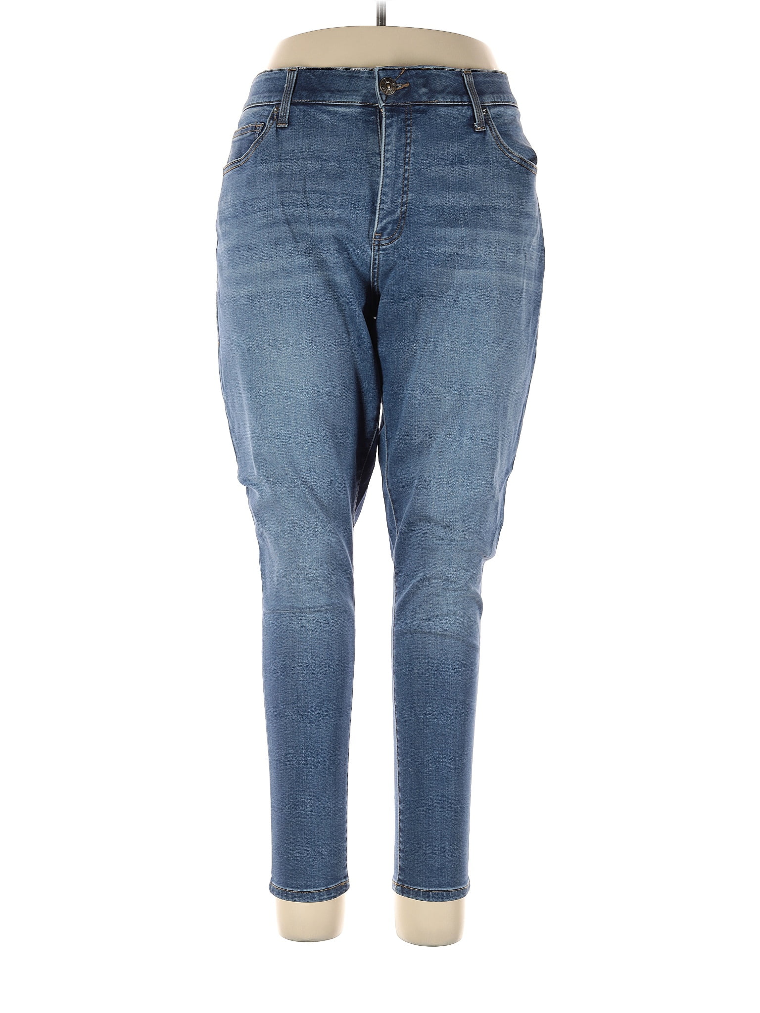 Lularoe Solid Blue Jeans Size 40 51 off ThredUp