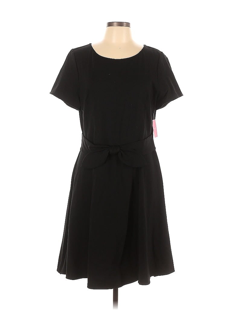 Kate Spade New York Solid Black Casual Dress Size XL 75 off thredUP