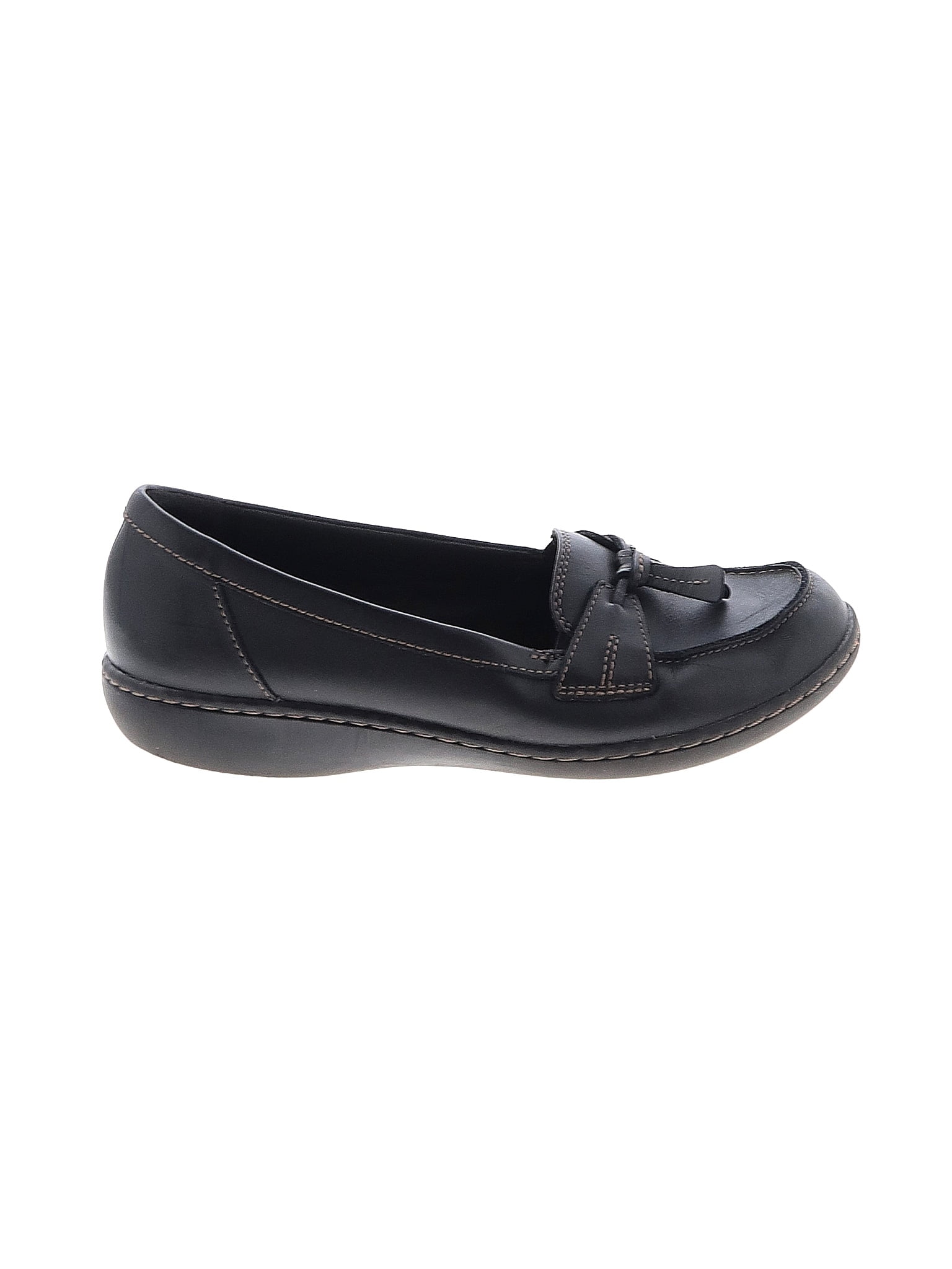 Clarks Solid Black Flats Size 7 1/2 - 66% off