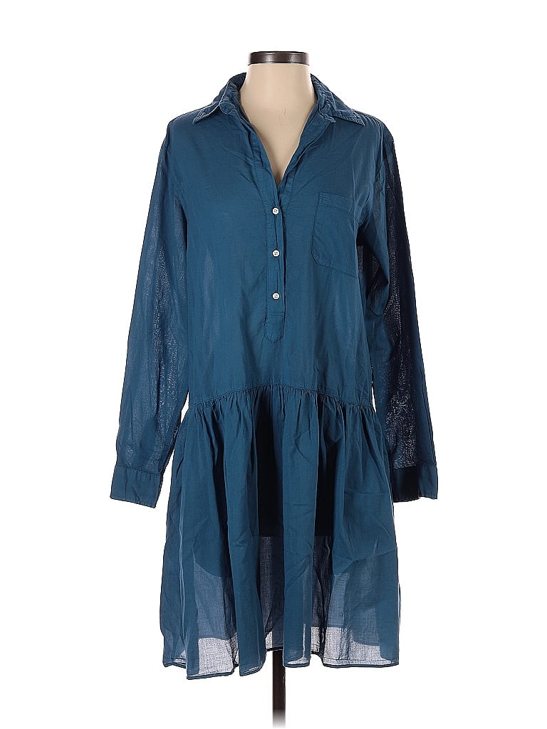 Grayson 100% Cotton Blue Casual Dress Size Sm (2) - photo 1