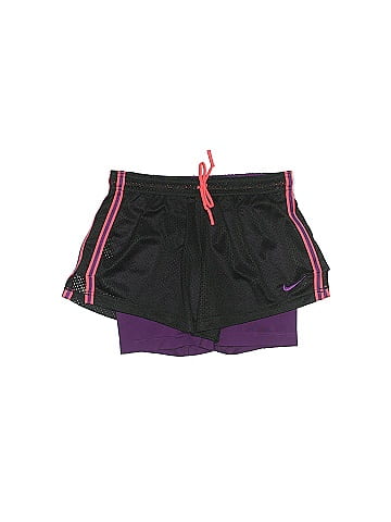 black and purple nike shorts