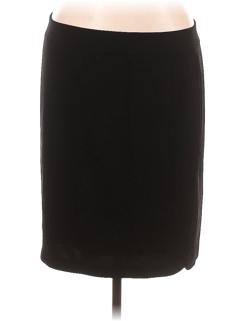 Eileen Fisher Solid Black Casual Skirt Size XL - 75% off | ThredUp