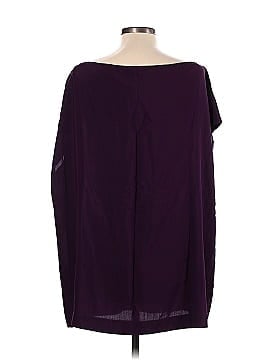 Donna Karan New York Short Sleeve Silk Top (view 2)