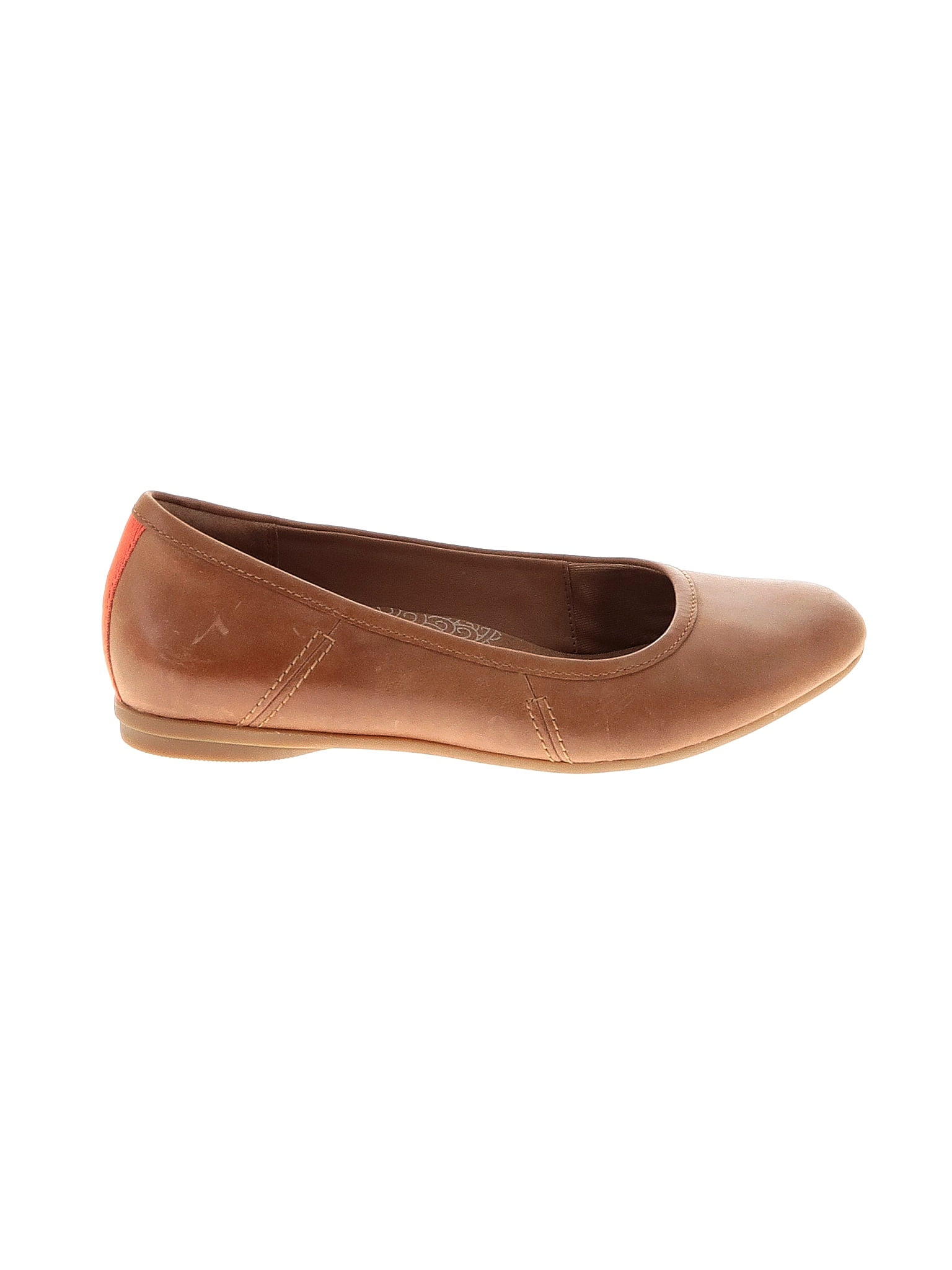 Clarks Solid Brown Tan Flats Size 6 1/2 - 66% off | thredUP
