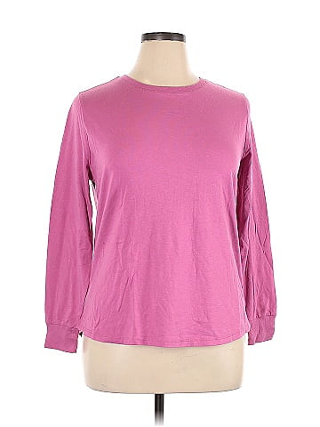 Terra Sky Solid Pink Sweatshirt Size 0X Plus 36 off ThredUp