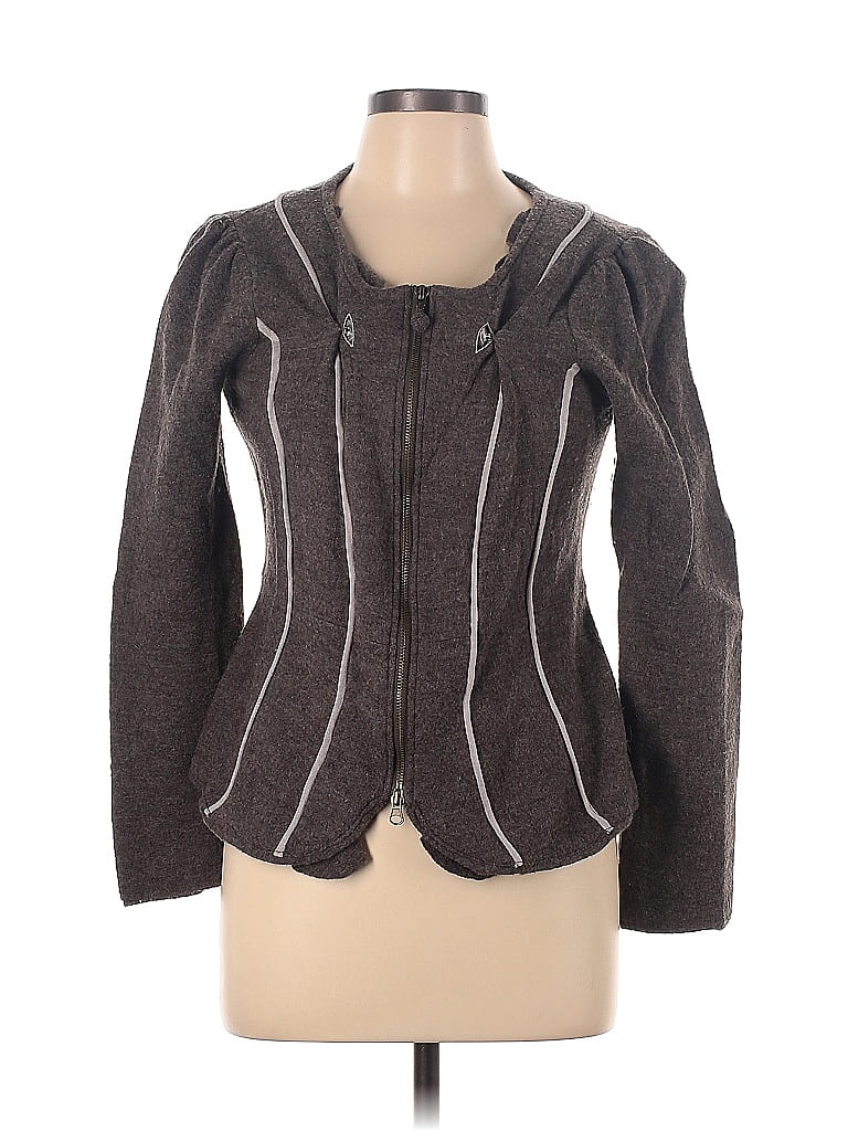 Charlie & Robin 100% Wool Gray Jacket Size L - 75% off | ThredUp