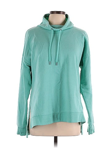 Tek Gear Solid Teal Pullover Hoodie Size L Petite 52 off