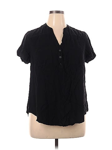 rayon short sleeve blouse