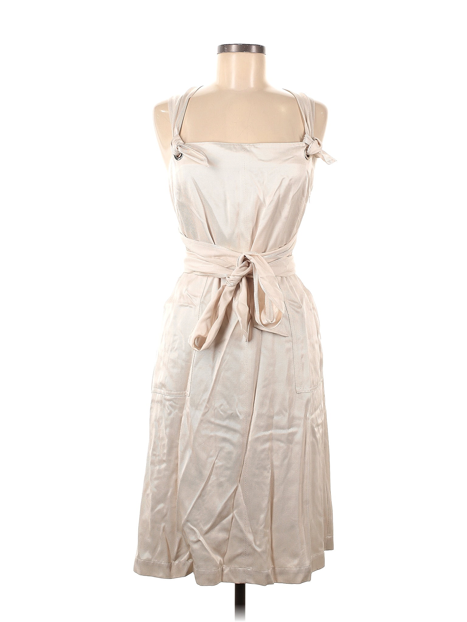 Banana Republic Heritage Collection 100 Rayon Solid Silver Cocktail