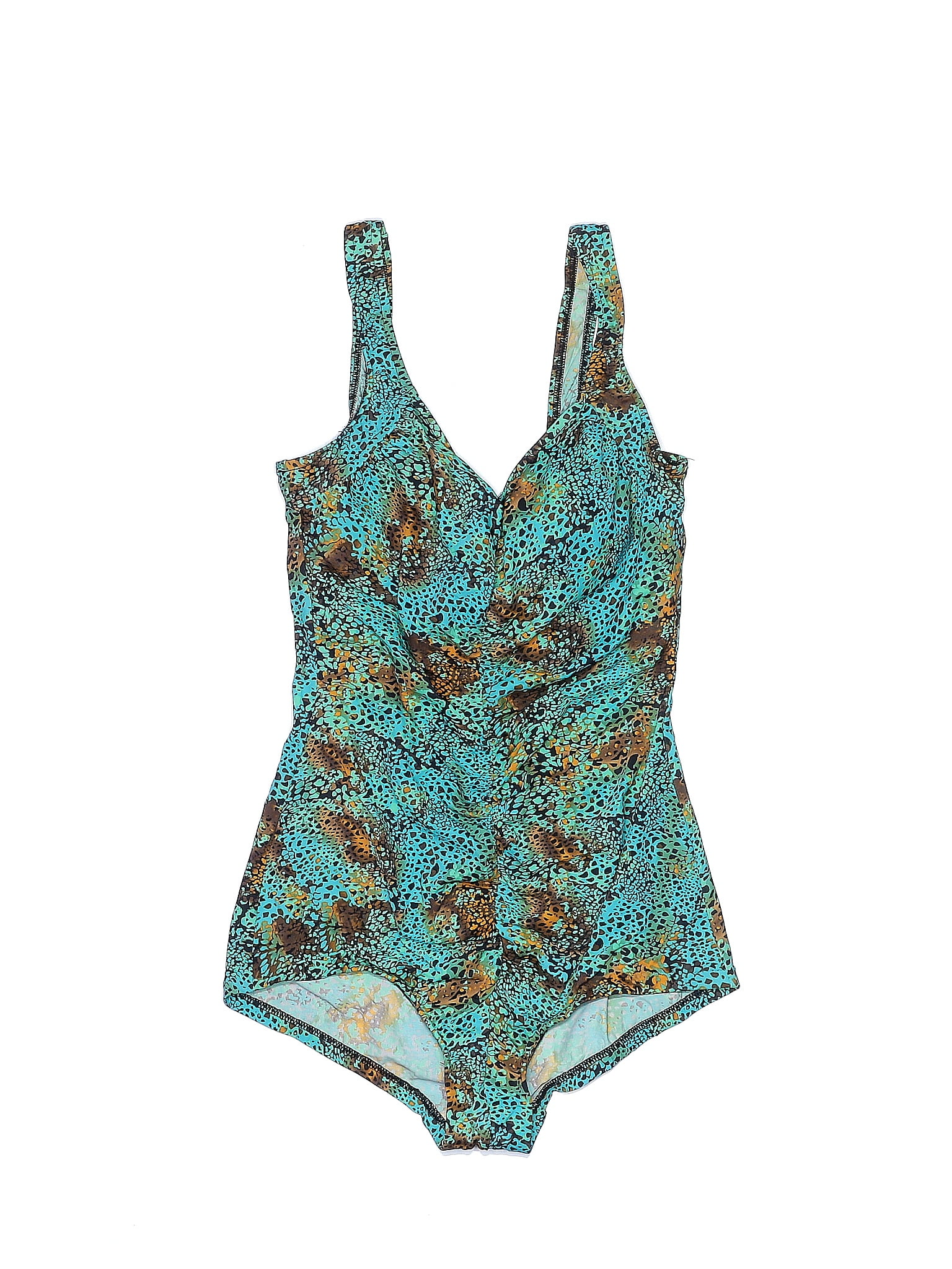 Azul by Maxine of Hollywood Leaf One Piece Size 16 main image 1