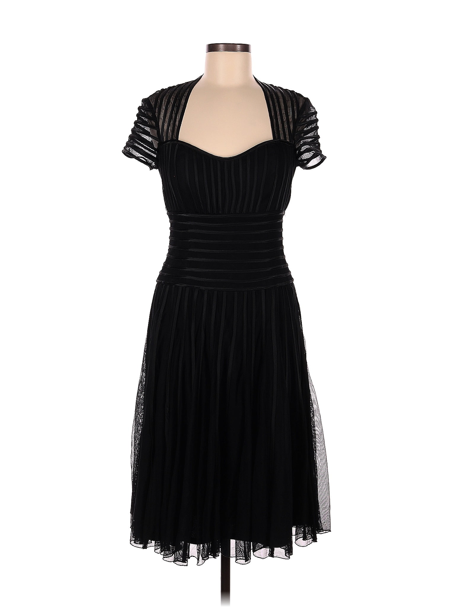 Js Collection 100 Polymide Solid Black Cocktail Dress Size 6 73 Off Thredup 