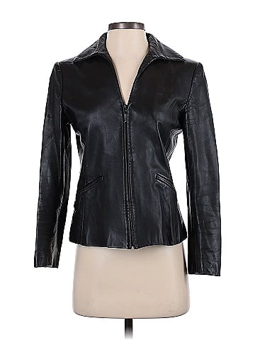 Dana buchman deals leather jacket