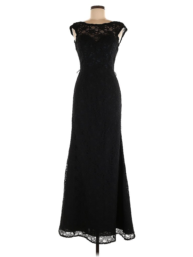 Mori Lee 100% Polyester Black Cocktail Dress Size 8 - photo 1