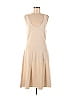Rebecca Taylor Solid Tan Casual Dress Size M - photo 1