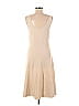 Rebecca Taylor Solid Tan Casual Dress Size M - photo 2